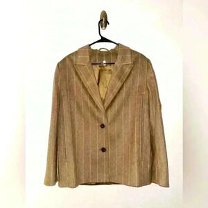 & Other Stories Oversized Pinstripe Satin Lined Blazer, Never Worn